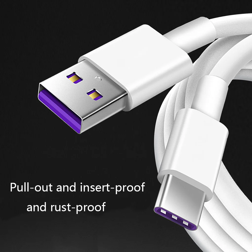 0.25/1/1.5/2m Replacement for Huawei for Samsung 5A USB Type C Cable Mobile Phone USB-C Fast Charging Cord USB-C Type-C Cable