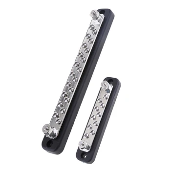 

2Pcs 100A 12V 20+10 Position Dual Row Wire Screw Terminal Block Bus Bar