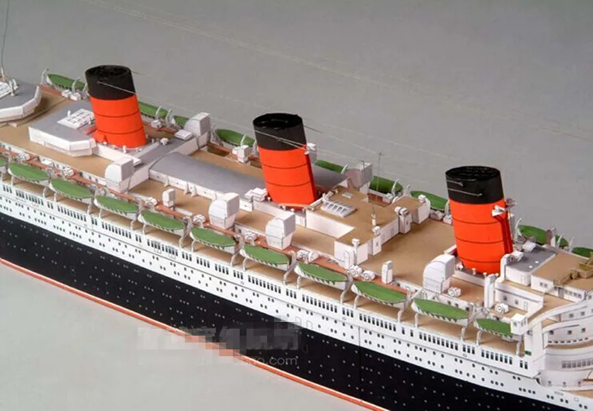 Британская королевская почта Пароварка RMS queen Mary океан лайнер 3D бумажный модельный комплект