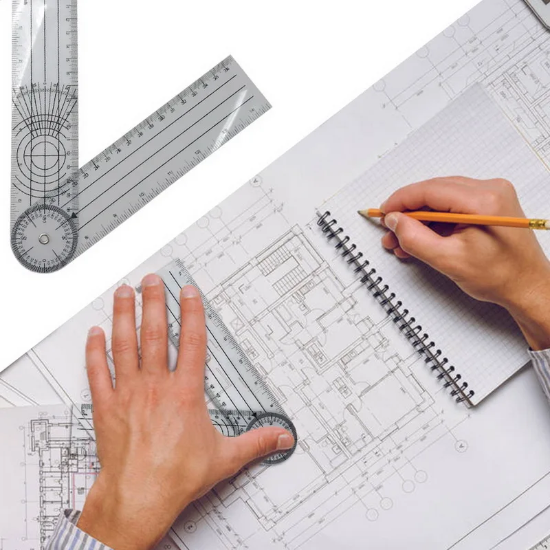 Multi-length Goniometer Book Ruler Professional 360 Degree Measurement Tool Shipping | Инструменты