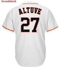 Мужской Jose Altuve Custom Хьюстон Джерси США бейсбольная Джерси