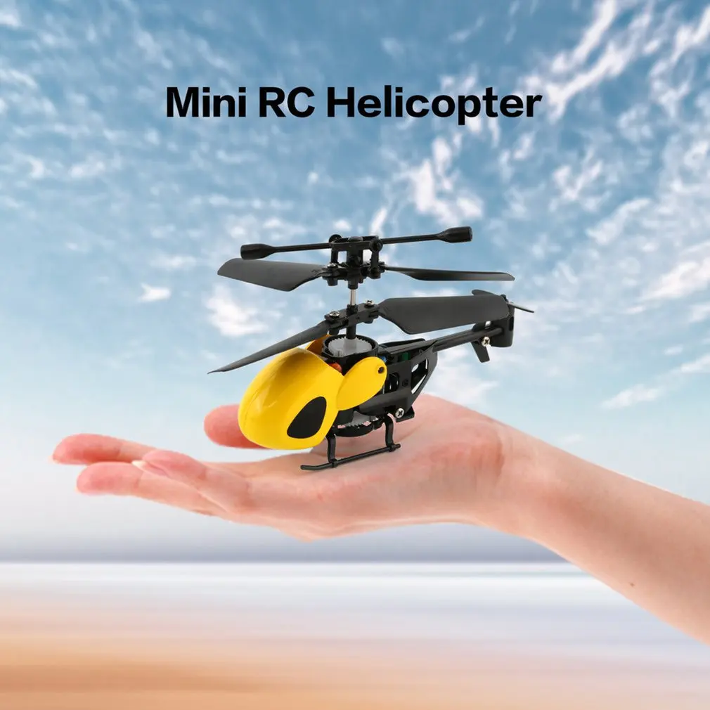 

Flying Mini RC Helicopter Kid's RC Toy Plane Radio Remote Control Aircraft Micro 2 Channel 5012 Red Quadcopter RC Drone Model