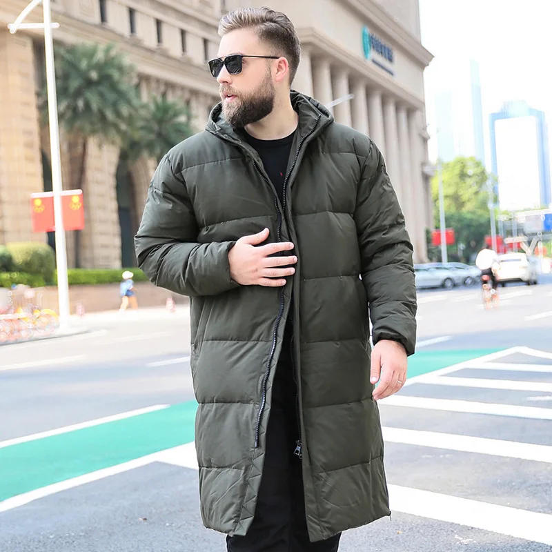 Новая зимняя куртка для мужчин, Obese body, большой размер, XL-7XL, 8XL, 9XL, 10XL, меховой воротник, с капюшоном, пуховик, толстая куртка, Мужская теплая куртка