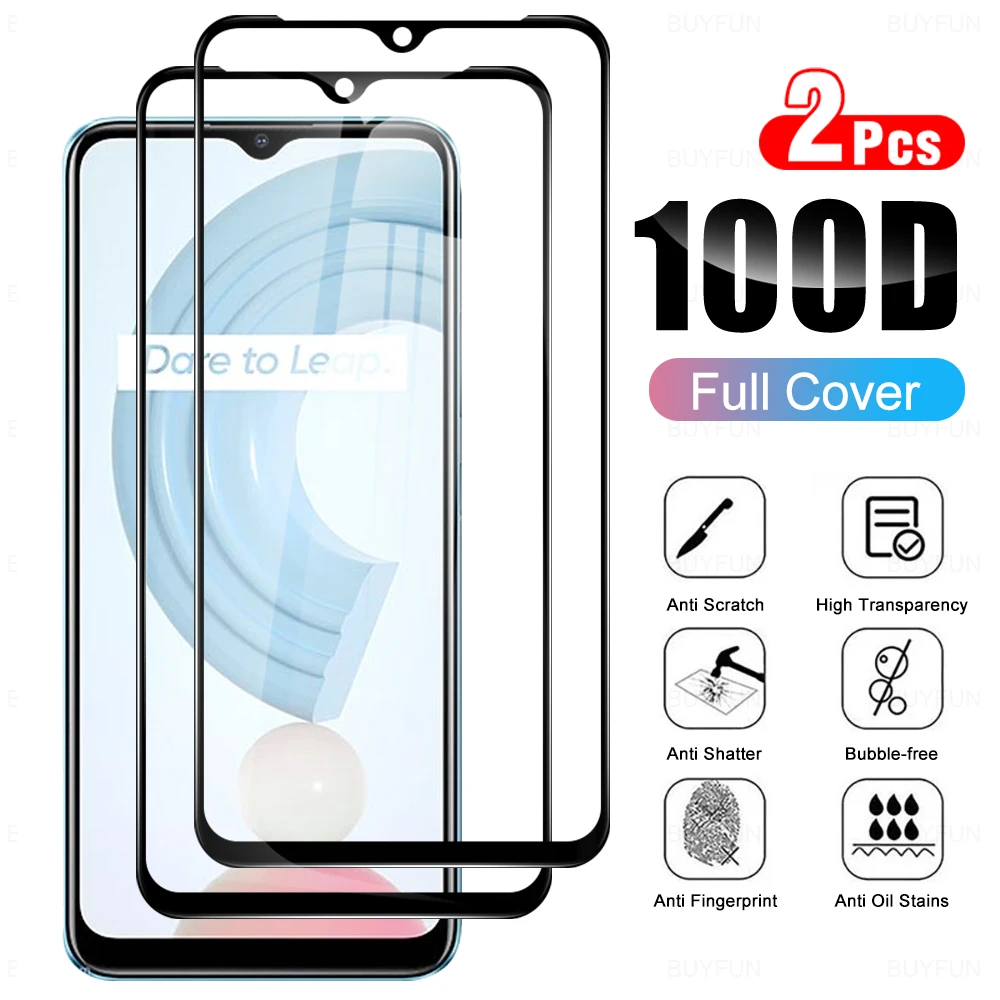 Realmi C21 Kính 2 Cường Lực Glass Cho Lãnh Địa Realme C21 C 21 Y C21y C 11 C11 2021 Bảo Vệ kính Cường Lực Bảo Vệ Màn Hình Bộ Phim phone glass protector