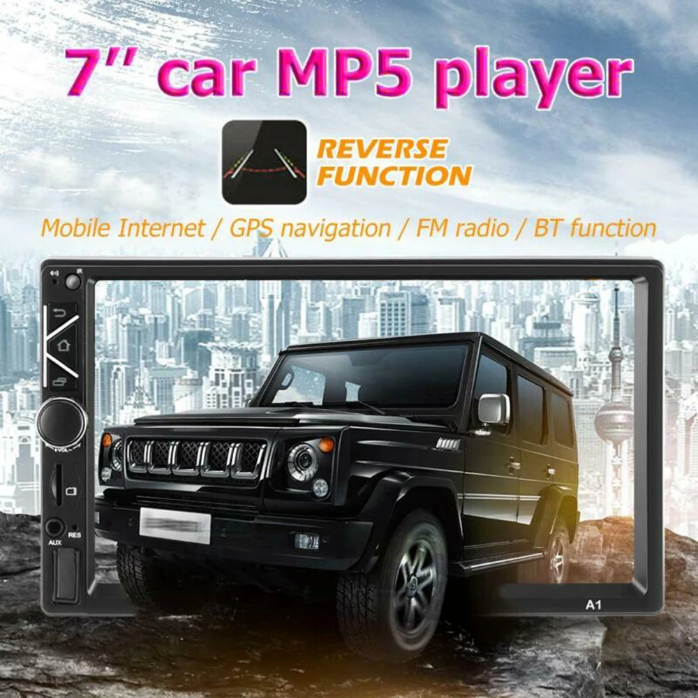 Gps Navi Wi-Fi Android 8,1 автомобильный стерео gps Navi MP5 плеер двойной 2Din Wi-Fi 7 дюймов 4 ядра BT с 4LED Cam