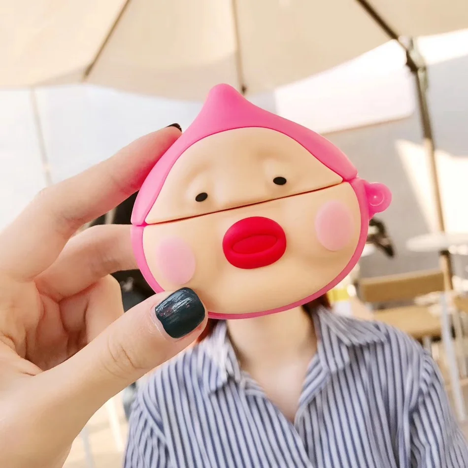 3D чехол для наушников для Airpods Pro Чехол Силиконовый Медведь Кролик свинья собака Мультяшные наушники/Earpods чехол для Apple Air pods Pro 3 Чехол - Цвет: 1246