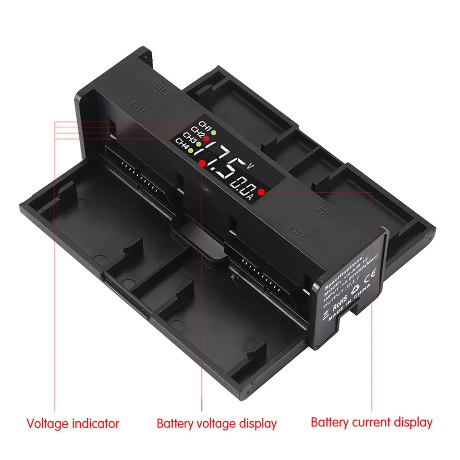SUNNYLIFE для DJI Mavic 2 Pro Zoom батарея зарядное устройство 4 в 1 портативный складной умный зарядный концентратор светодиодный экран для дрона Mavic2