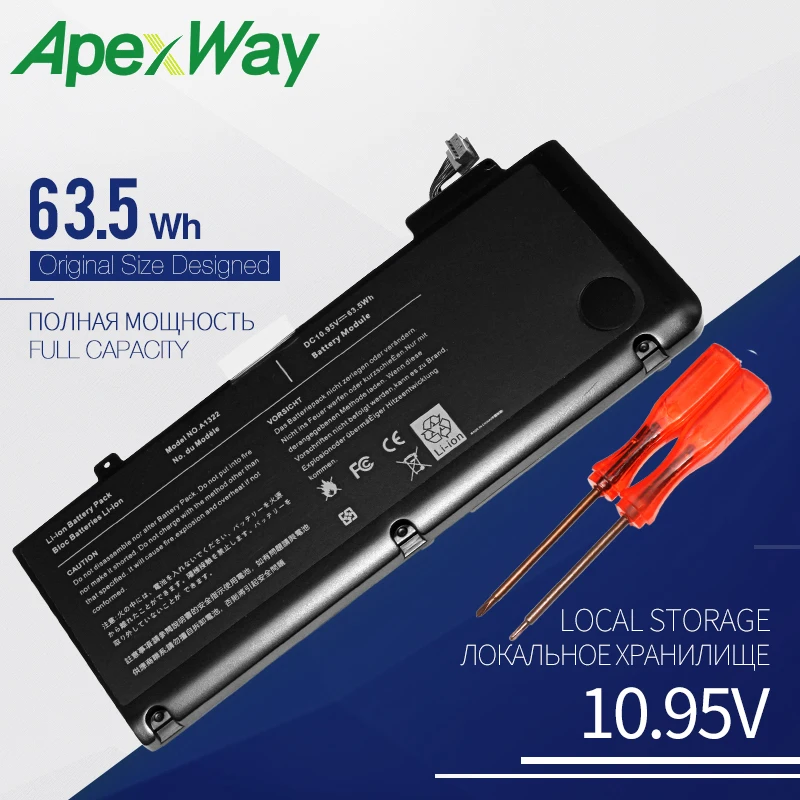 63 5WH ApexWay Laptop battery for font b APPLE b font font b MACBOOK b font