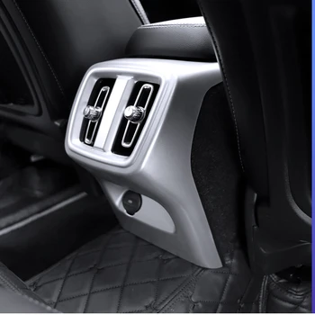 

For Volvo XC40 XC 40 2019 2020 Car Accessories Carbon fiber Style Car Rear Seat Air Conditioning Vent Cover Trim Anti-Kick Panel