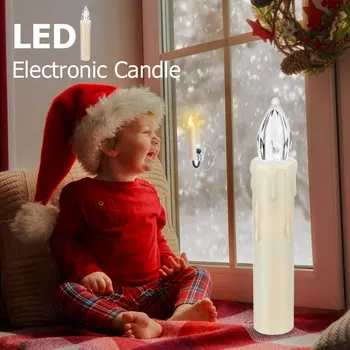 

LED battery powered Candle with no flame Application Christmas holiday wedding Family gathering Birthday Party Festive decoratio