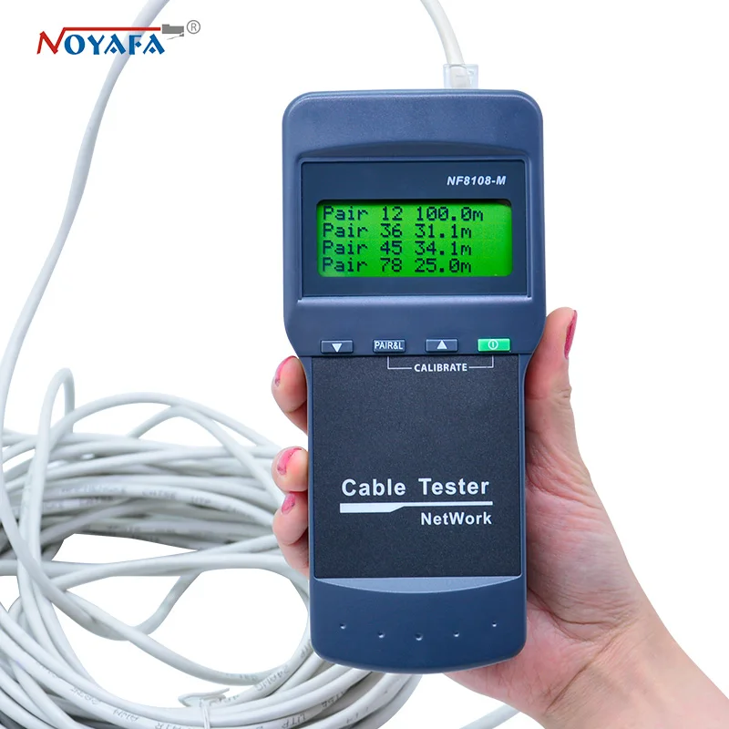 Тестер длины кабеля NF_8108M тестер сетевого RJ45 RJ11 USB измерение яркости|cable length