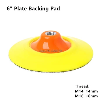 

6" 150mm Car Wash Plate Backing Pad with Polishing Sponge Pad Thread M14 M16 Flexible Polishing Pad Whosale&Dropship