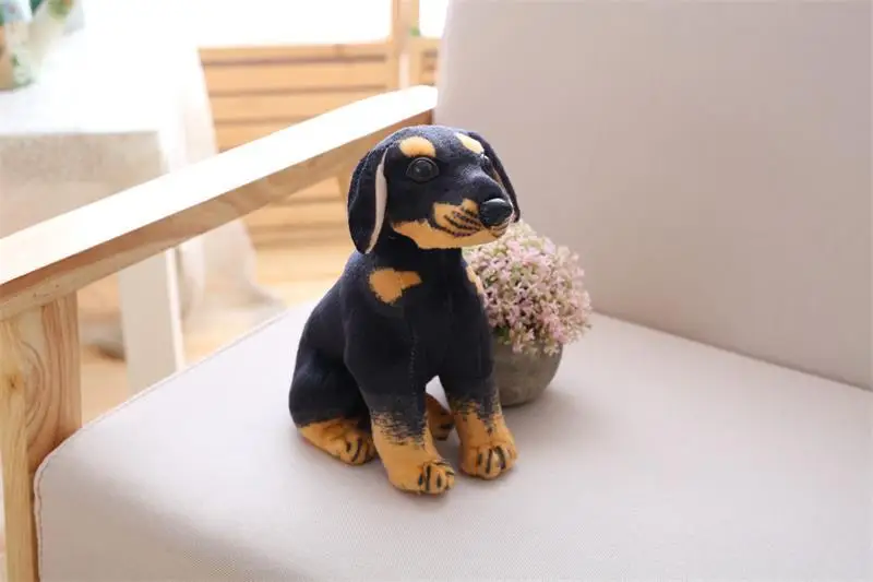 Baby Plush Toy Stuffed Toy Simulation Standing Black Dog Stuffed Animal Toy  Super Realistic Dog Toy Child Gift Photography Props - Real Life Plush -  AliExpress