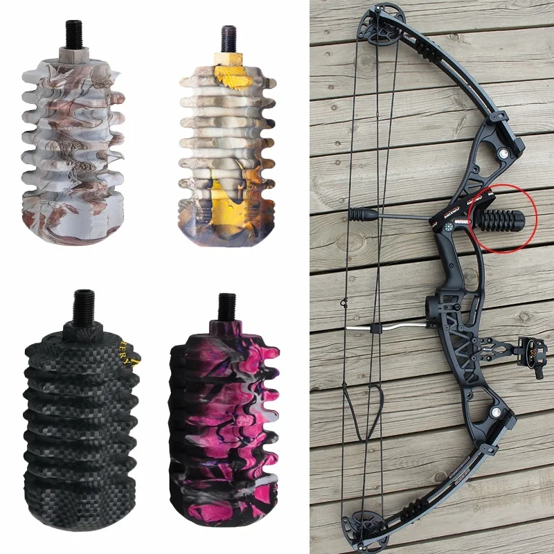 

Compound Bow Stabilizer 5 Color Bow Stabilizer Rubber Length 3.5 Inches Bow Accessory for Bow and Arrow Hunting Archery