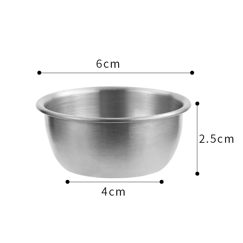 Ramekin Sauce Dipping Bowl Mini Sauce Cups Pudding Condiment Cups For Home Party Restaurant 6Cm-1Pc Silver Gst1049