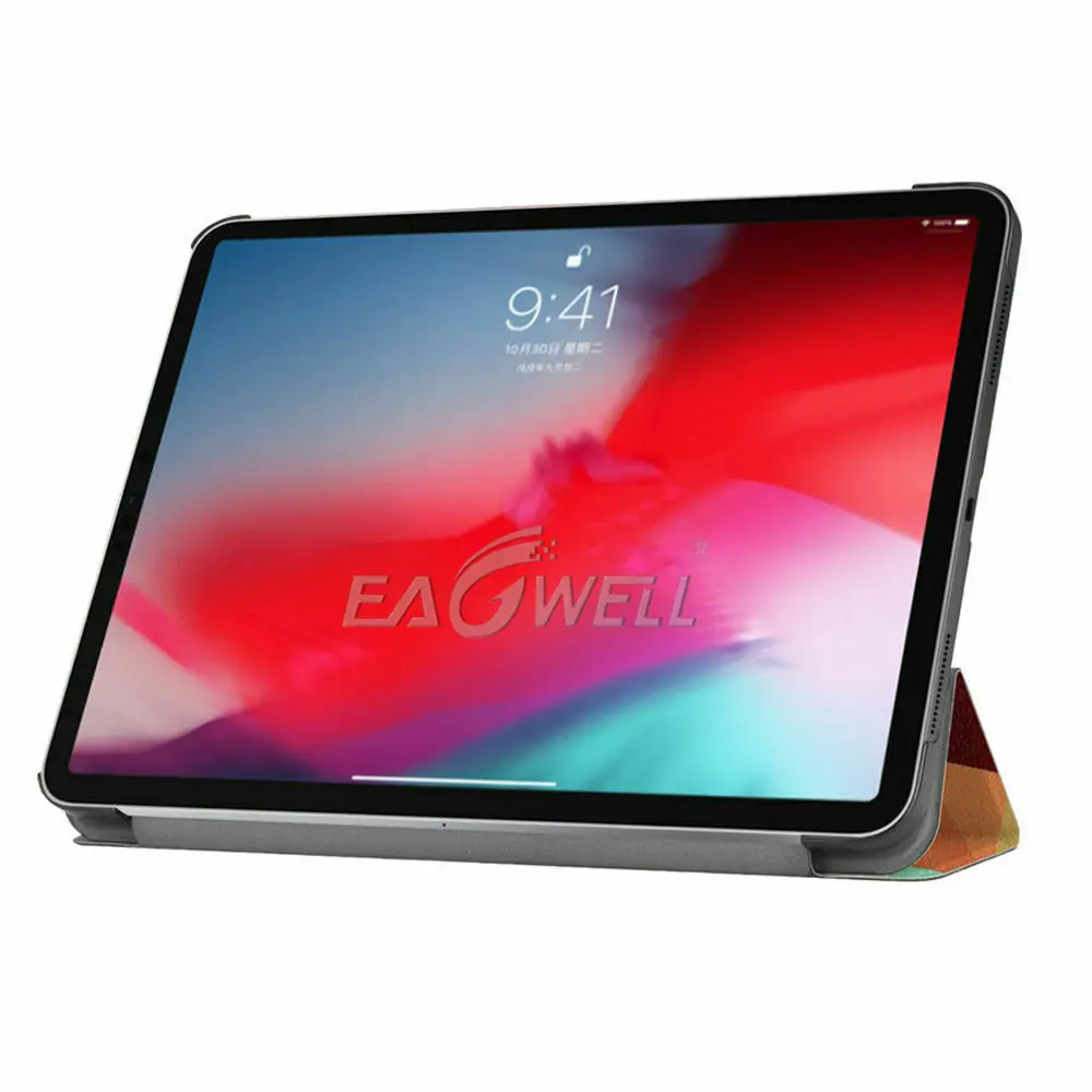 Tri-Fold кожаный флип-чехол-подставка для iPad Pro 11 чехол с функцией автоматического сна смарт-чехол для iPad Pro 11 чехол для планшета