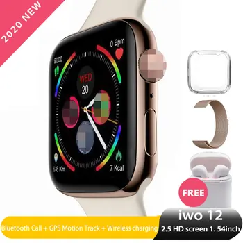 

Smart Watch iwo 12 GPS Motion Track Watch Series 5 Bluetooth Call ECG Heart Rate Smartwatch Wireless Charge for Apple iphone