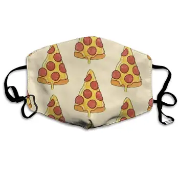

Garde Art Studio Mouth Face Cover Masks Dustproof, Can Be Washed, Reusable Masks Pizza Printed Soft Premium Polyester Protection