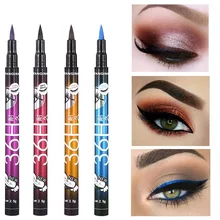 Красочные Водонепроницаемый 36H карандаш-подводка для глаз стойкая быстросохнущая подводка для глаз, без налета, красочные жидкая подводка для глаз, ручка для Макияжа Косметический TSLM1
