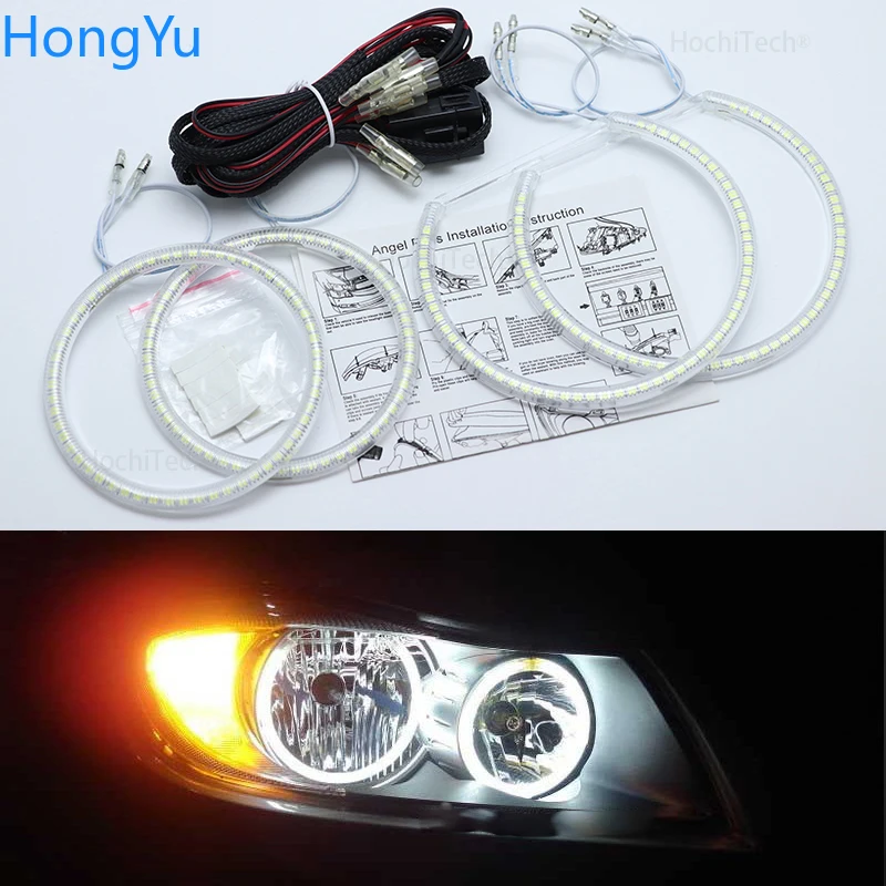 Для BMW 3 серии E90 2005 2006 2007 2008 Супер яркий белый цвет 3528 SMD комплект светодиодов глаза