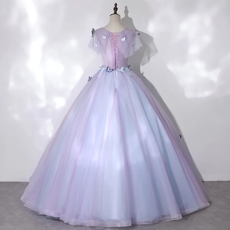 Butterfly Embroidery Quinceanera Dress Party Dress Sweet Floral Print Ball Gown Plus Size Quinceanera Dresses