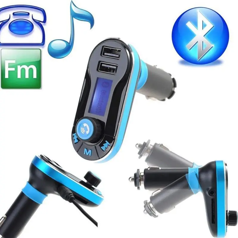 Автомобильное USB зарядное устройство MP3 плеер Bluetooth автомобильный комплект fm-передатчик беспроводной fm-модулятор аудио Громкая связь ЖК-экран Автомобильный Стайлинг