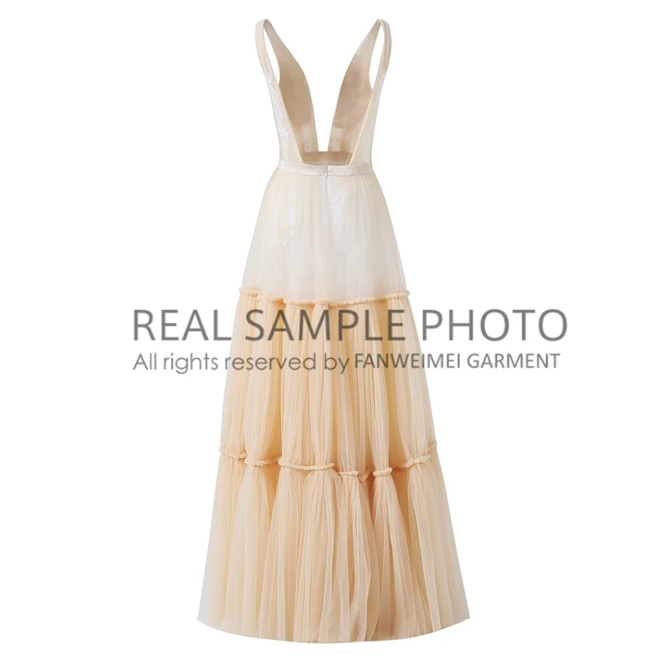 Женское пляжное платье с v образным вырезом без рукавов|Свадебные платья| |