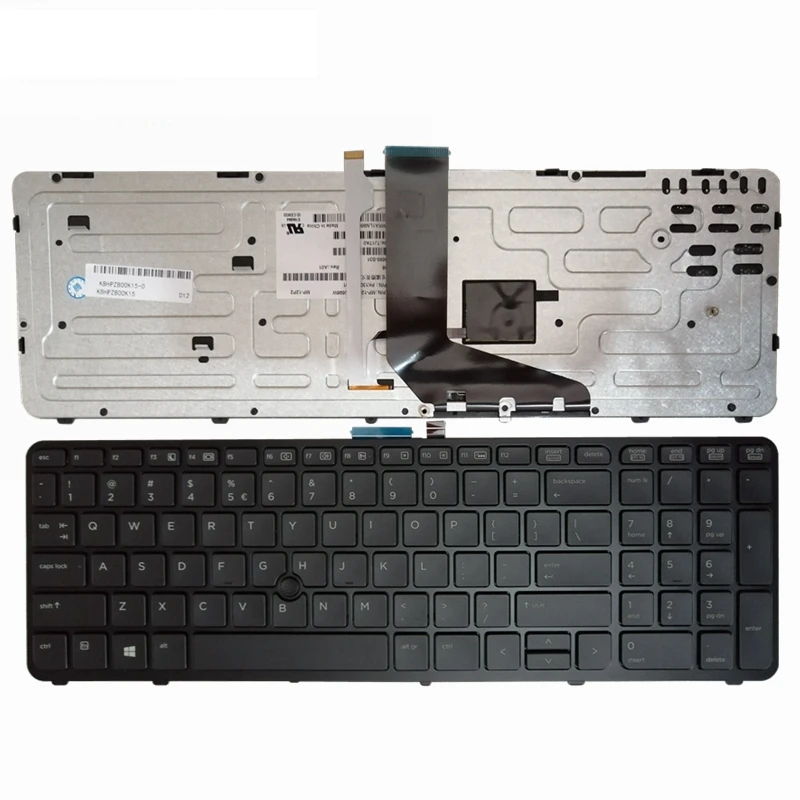 Retroiluminado para hp para Zbook Gzeele Novo Inglês Computador Portátil Teclado 15 17 g1 g2 Pk130tk1a00 Sk7123bl Eua Quadro Preto - Imagem 2
