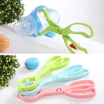 

1Pcs Multifunction Baby Water Drink Bottle Clip Nipple Clamp Slip Clean Tweezers Temperature Safety Children Bottle Holder Clip