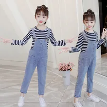 Осенняя одежда для девочек, штаны г. стиль, западный стиль, корейский стиль, модная детская одежда средних и больших размеров, весна-осень