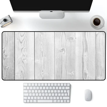 

Timber Minimalism Pads Wood White Mouse Pad XXL Gamer Desk Mat Large MousePad Gaming Accessories Mause Carpet padmouse