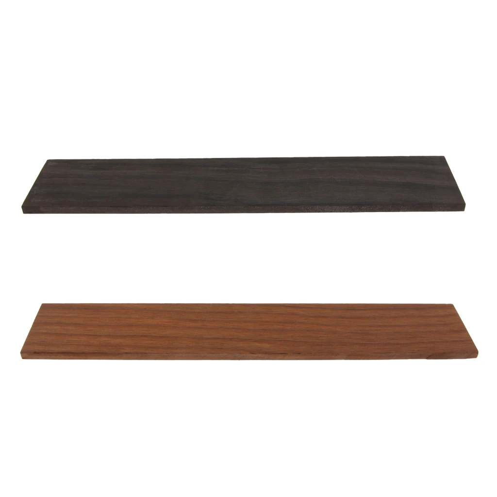 Unfinished Blackwood Fretboard Fingerboard Plate for Ukuleles 4 Strings Guitars Replacement Part