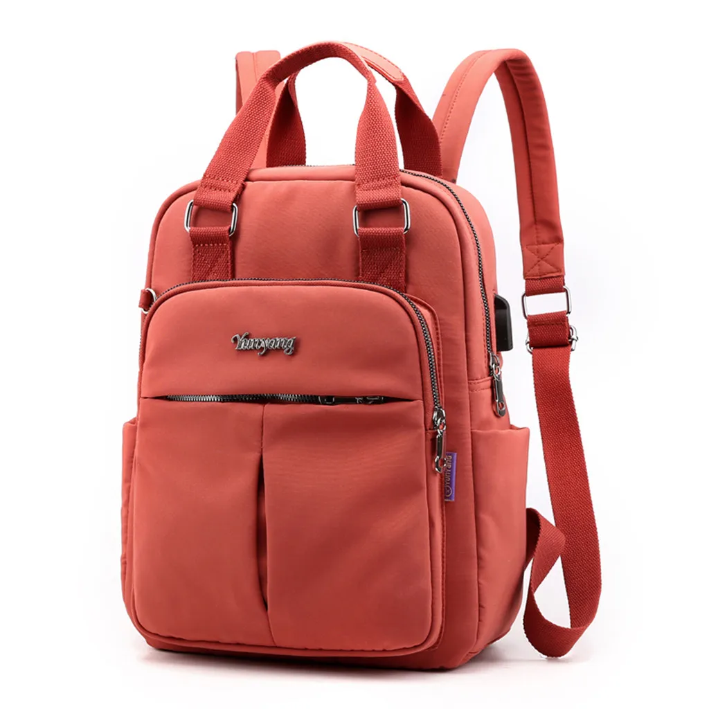 Рюкзак для женщин, вместительная сумка на плечо, сумка для ноутбука с разъемом USB, рюкзаки для путешествий, школьная сумка для девочек-подростков# T1G