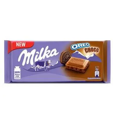 Milka Oreolu Chocolate yogurt strawberry milk chocolate covered chocolate 3-pack afbeelding