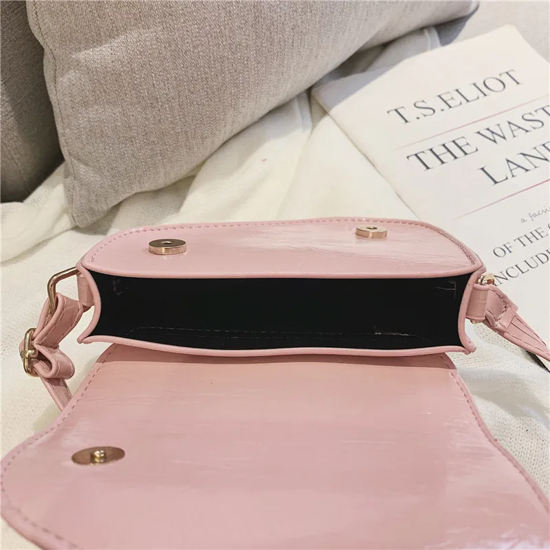 

Korean-style Children's Bags New Style Fashion Girls Solid Color Saddle Bag Versatile Casual Mini Shoulder Accessories Bag