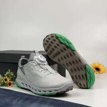 

New High Quality Leather Golf Shoes White Men Anti Slip Golfing Sneakers Outdoor Breathable Walking Footwear for Golfers Male