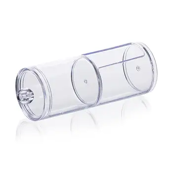 

Storage Box Double layer Clear Acrylic Storage Box Holder Transparent Cotton Swabs Stick Cosmetic Makeup Organizer Case