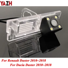 YAZH HD камера заднего вида ночного видения для Dacia Renault Duster 2009~ камера заднего вида Автомобильная камера заднего вида HD CCD для автомобиля