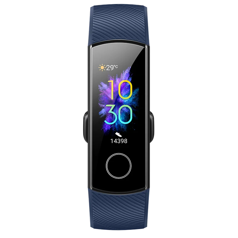 Honor Band 5 BLUE Смарт-браслет huawei Honor Band 5 с кислородом крови, цветной сенсорный экран, монитор сердечного ритма, сна, сна - Цвет: Honor Band 5 BLUE