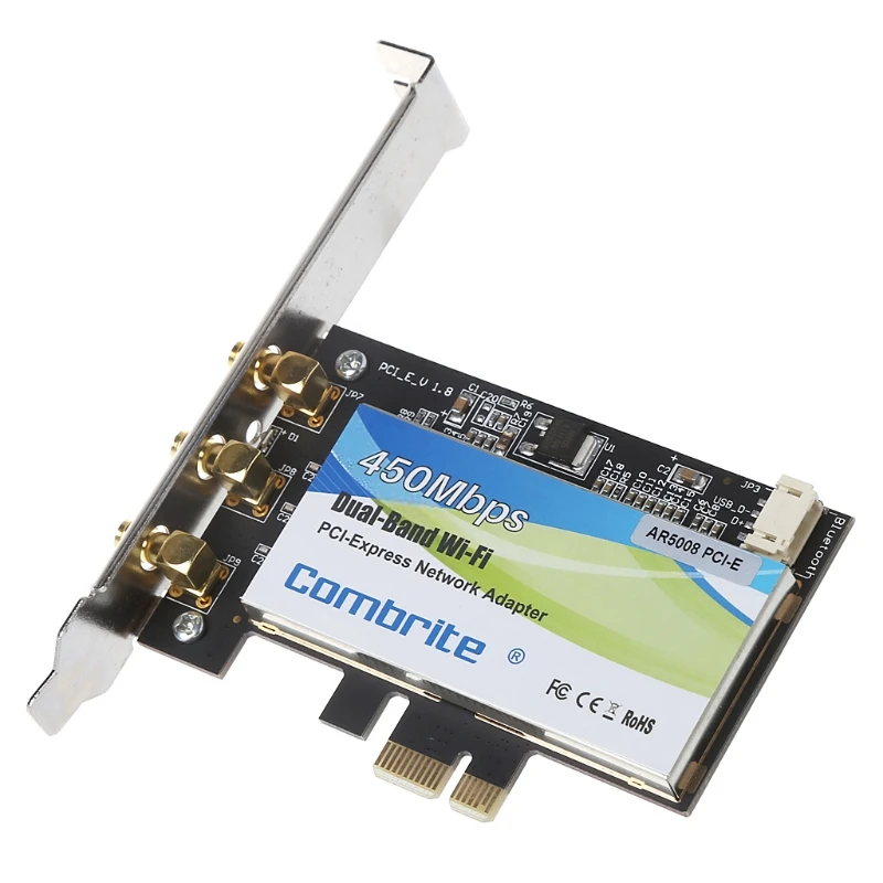 PCI-E 2,4G+ 5G двухдиапазонный Wi-Fi 300/450 м PCI-Express Wlan Card беспроводная сетевая карта для стационарного персонального INTEL6300 AR5008