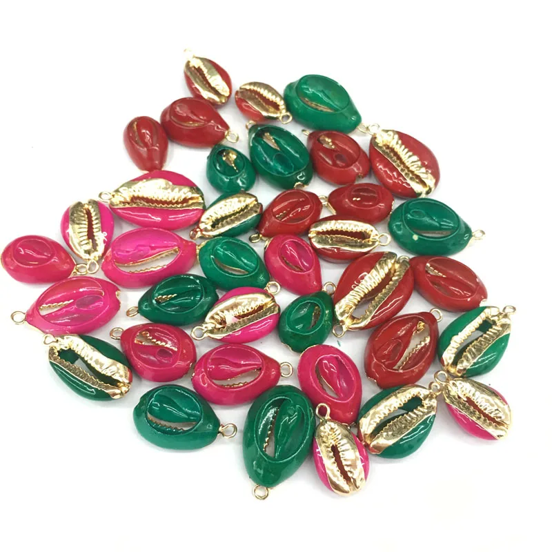 2020 1PC New Ladies DIY Bracelet Necklace Jewellery Beads Exquisite Gift Mixed Color Oval Oil Shell Pendant Size 12x20-18x25mm | Украшения