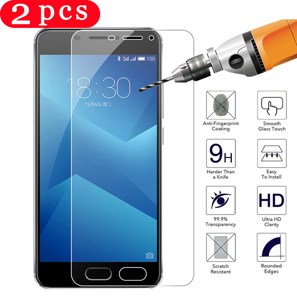 2 шт. полное покрытие для meizu pro 7 plus Защитное стекло 6 Защитная пленка экрана
