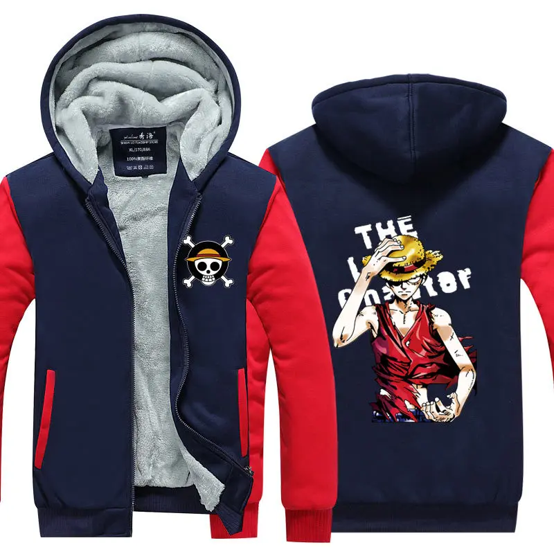 Аниме one piece Law Ace Луффи Зоро печати молния Толстовка Спортивная толстовка с капюшоном тренировочный костюм унисекс пальто куртка, костюм для косплея