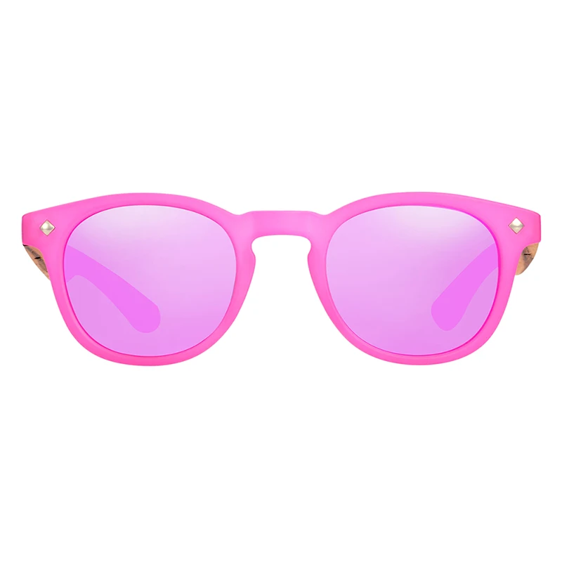 BARCUR, Поляризационные детские солнцезащитные очки, круглые, для мальчиков и девочек, Зебра, дерево, солнцезащитные очки, кошачьи глаза, UV400, очки Oculos Gafas De Sol