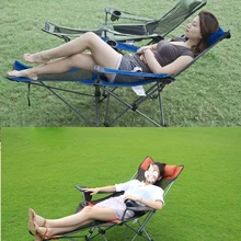 Открытый складной лежак двойного назначения ланч-Кровать Дом дикий походный пляжный стул спинкой рыболовное кресло