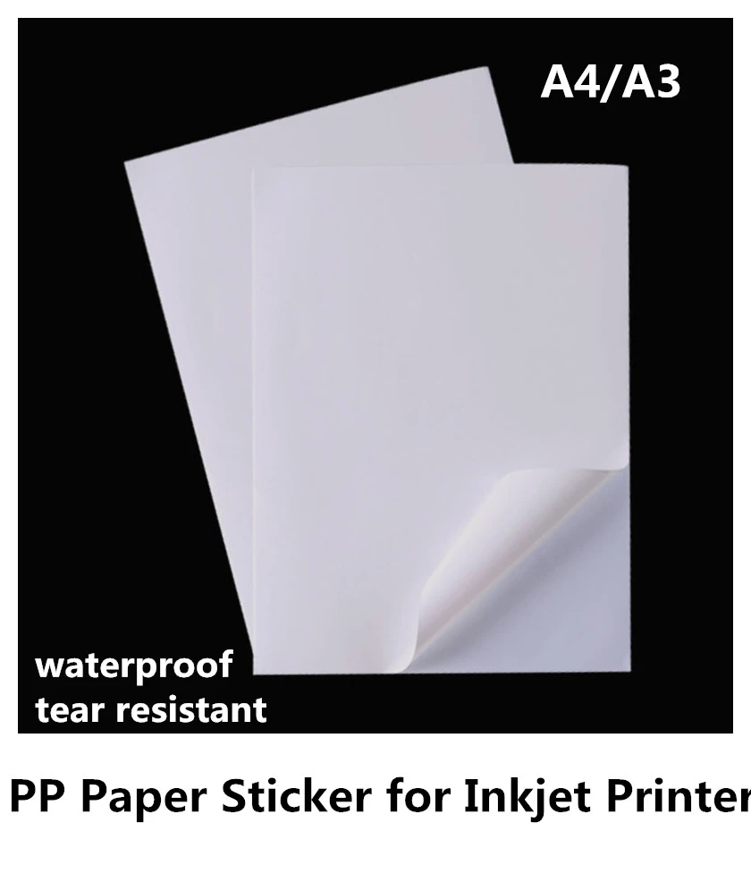 Nu al Specialist Gestreept A4/A3 size Matte/glossy surface waterproof PP paper sticker for inkjet  printer|Photo Paper| - AliExpress