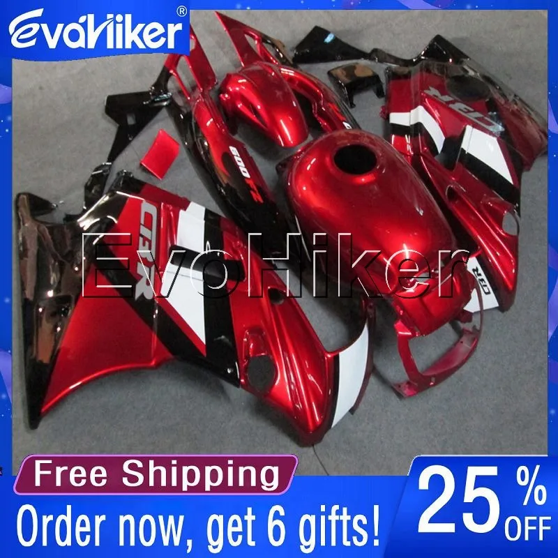 Custom motorcycle fairing for CBR600F2 1991 1992 1993 1994 plastic cover red+gifts | Автомобили и мотоциклы