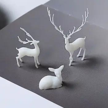 

3Pcs Silicone Mini Elk Deer Modeling Resin Mold Resin Jewelry Fillings Art Craft F3MF