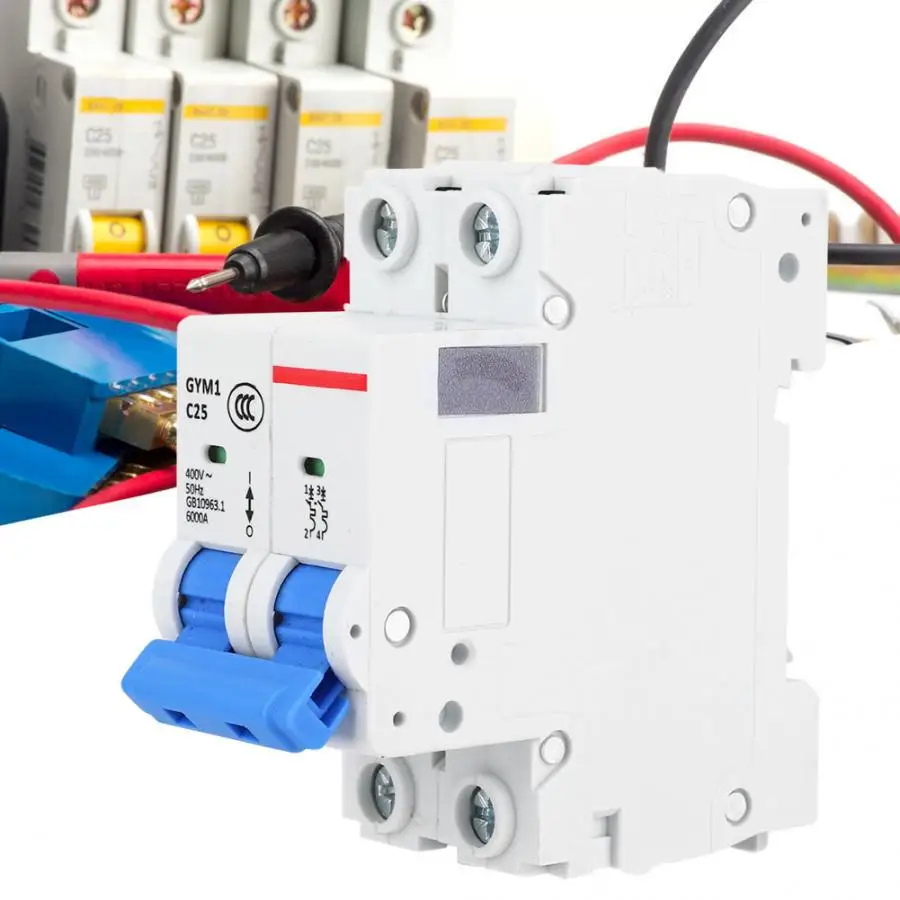 

GYM1-DZ47S Miniature Circuit Breaker 2 Poles Long Life IP20 Circuit Breaker 400VAC Circuit Breaker