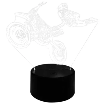 

Touch Table Lamp 7 Colors Changing Desk Lamp 3D Lamp Led Night Light LED Light Motorcycle Stunts Lamp